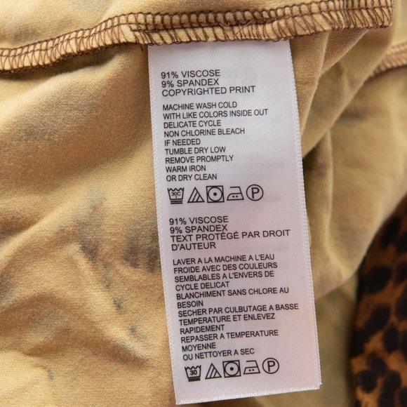 Tommy Bahama Dress Serengeti Spots Animal Print Mini V-neck Brown Black Size XS - Picture 4 of 5